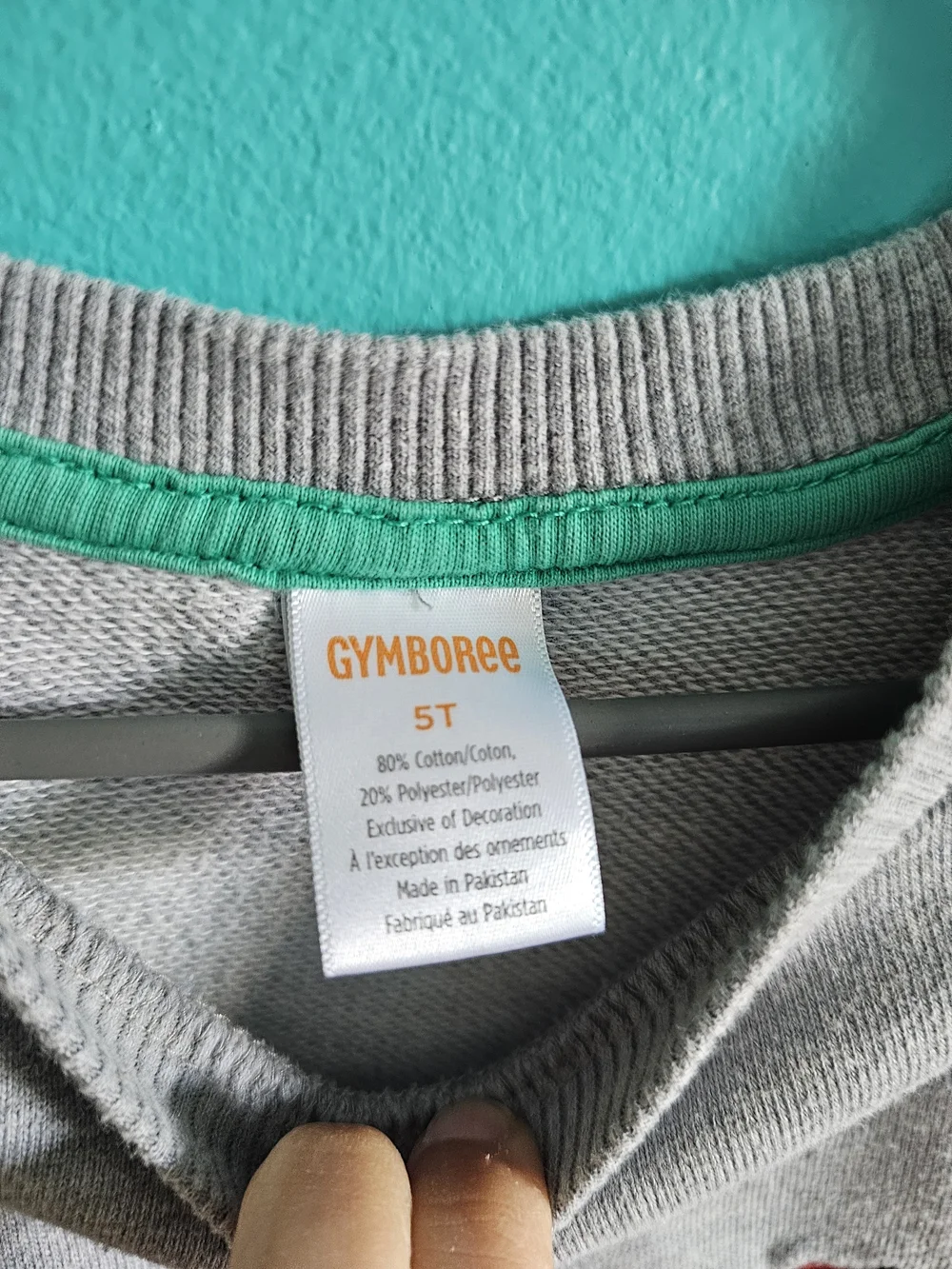 GYMBOREE - Gray and Blue Pirate Ship Sweatshirt. VHTF